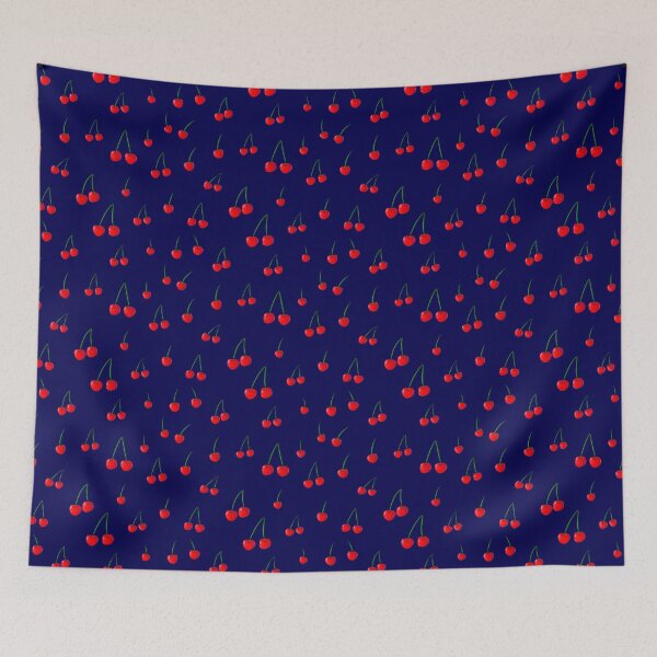 Item preview, Cherry Pop! - Navy Blue designed and sold by Cats-And-Coffee.