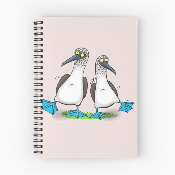 Item preview, funny dancing blue footed boobies seabird cartoon designed and sold by FrogFactory.
