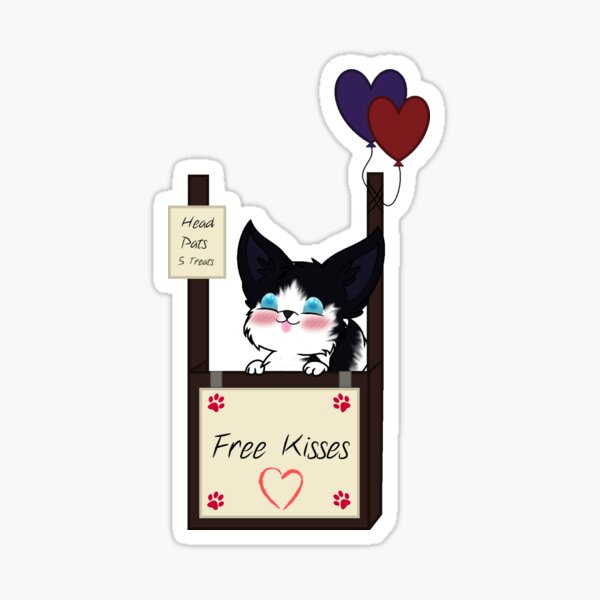 Husky Kissing Booth Sticker