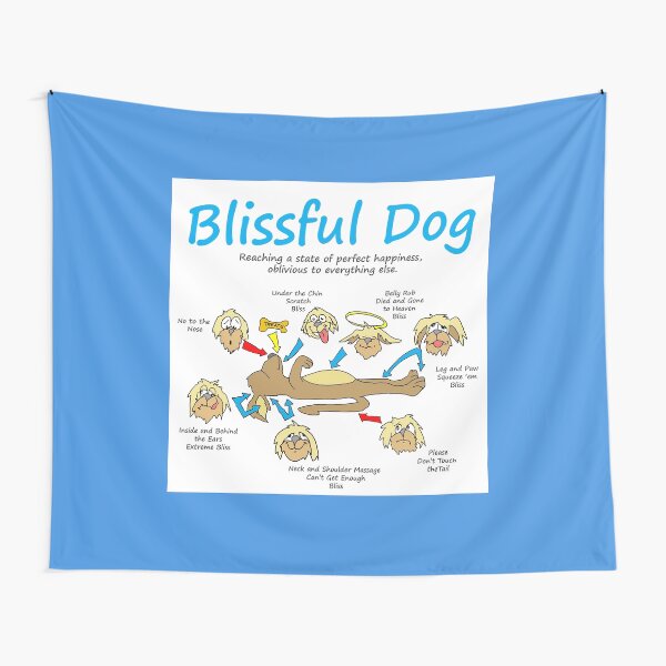 Blissful Dog Tapestry