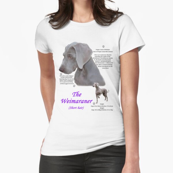 The Weimaraner (short haired) Fitted T-Shirt
