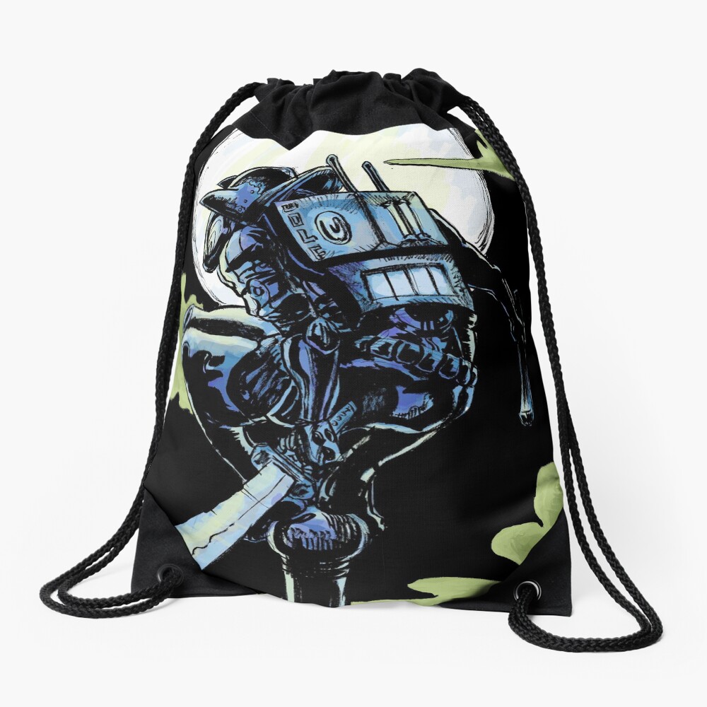 Blue - The Big Bad Wolf Drawstring Bag