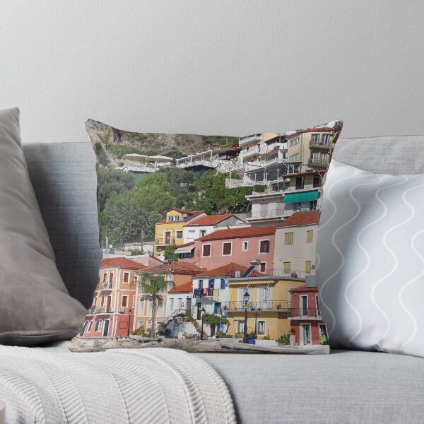 Item preview, viejos edificios coloridos calle parga grecia designed and sold by goceris.