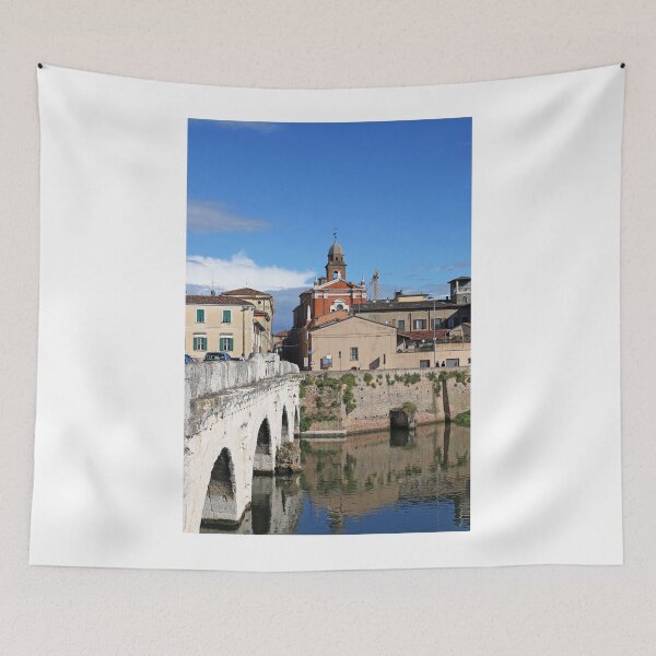 Item preview, Rimini old town and Tiberius bridge Italy designed and sold by goceris.