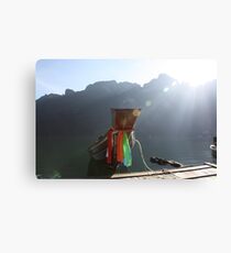 Long tail sunrise - Thailand Canvas Print