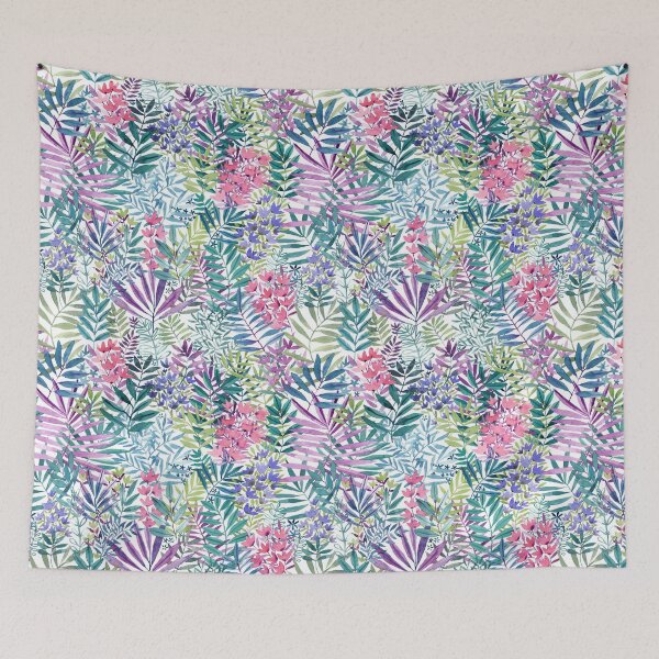 Item preview, Les fleurs on white designed and sold by Rebecca Reck Art.