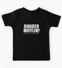 Dunder Mifflin Logo ( Apparel, Clothing, Merchandise, Merch, Tee, Tshirt...) Kids T-Shirt