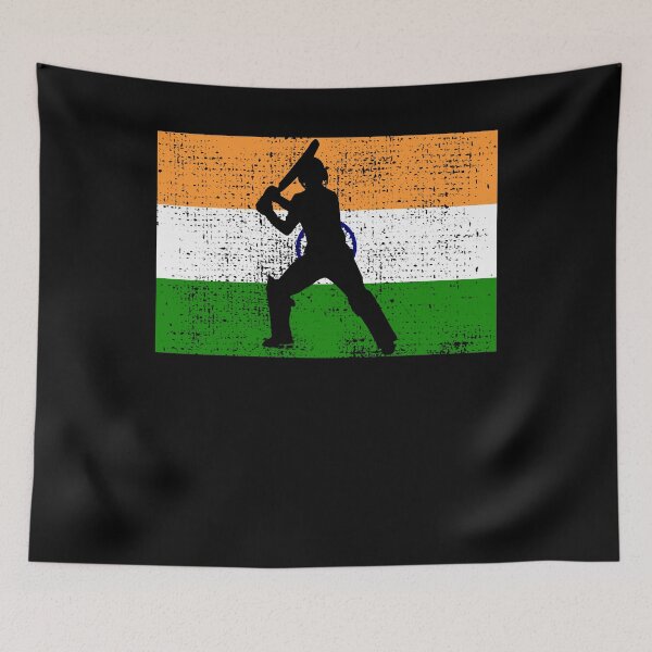 Item preview, Cricket India Indian Flag designed and sold by 4tomic.