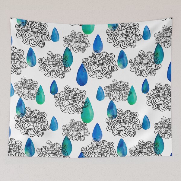 Item preview, Watercolor rain designed and sold by Ekaterina Panova.
