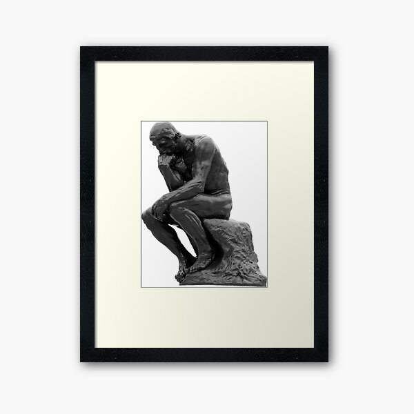 Auguste Rodin: The Thinker Framed Art Print