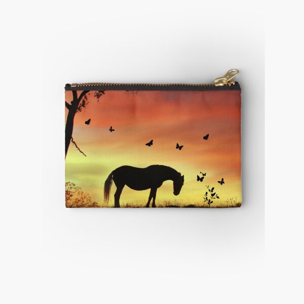 Item preview, Whimsical Horse and Butterflies in Southwestern Sunset designed and sold by Stephanie Laird.