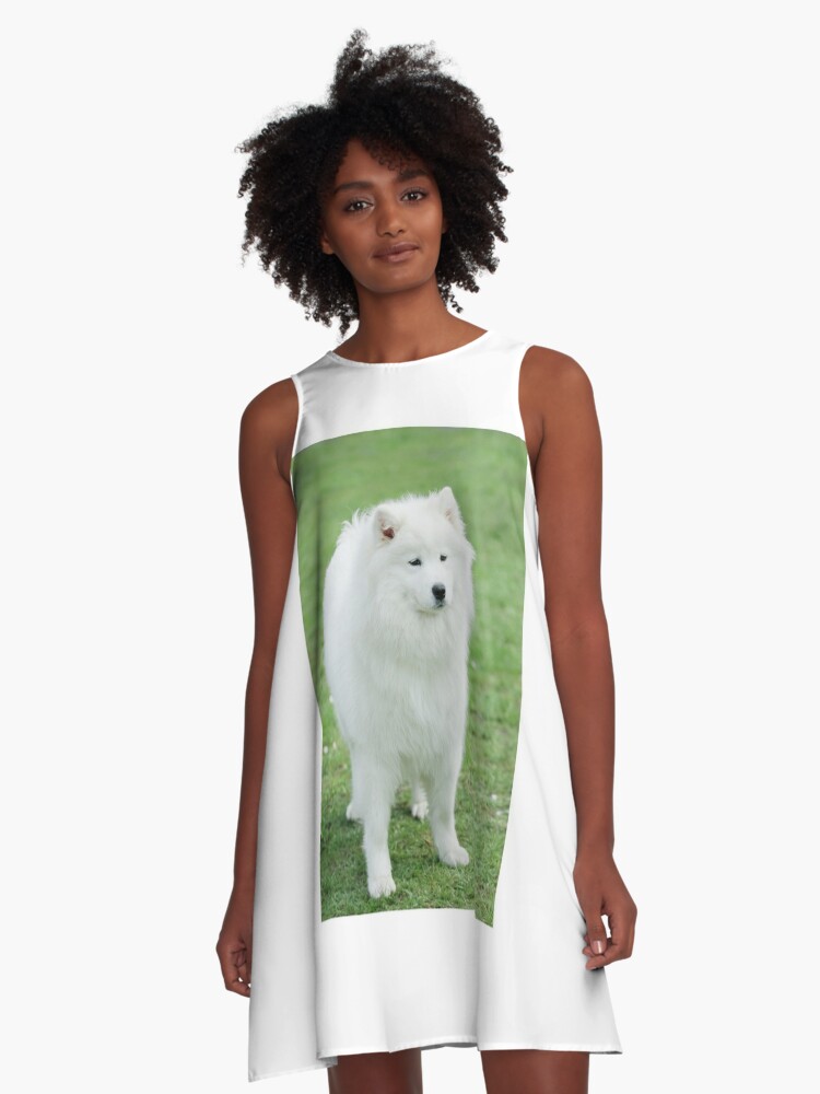 A-Linien Kleid for Sale mit Samojede Hund von PetsArt