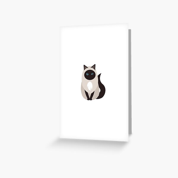 Ragdoll Cat | Birman Cat Greeting Card