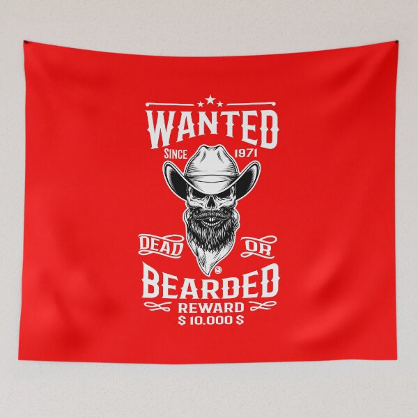 Item preview, Wanted Dead or Bearded designed and sold by netrok.