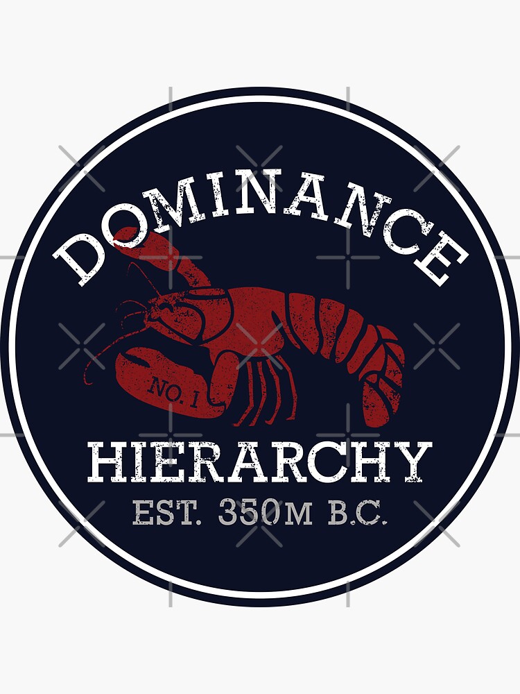 "Jordan Peterson Lobster Hierarchy" Sticker for Sale by IncognitoMode