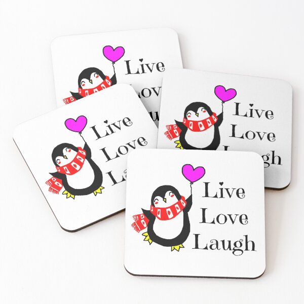 Item preview, Live, Love, Laugh Happy Penguin designed and sold by imphavok.
