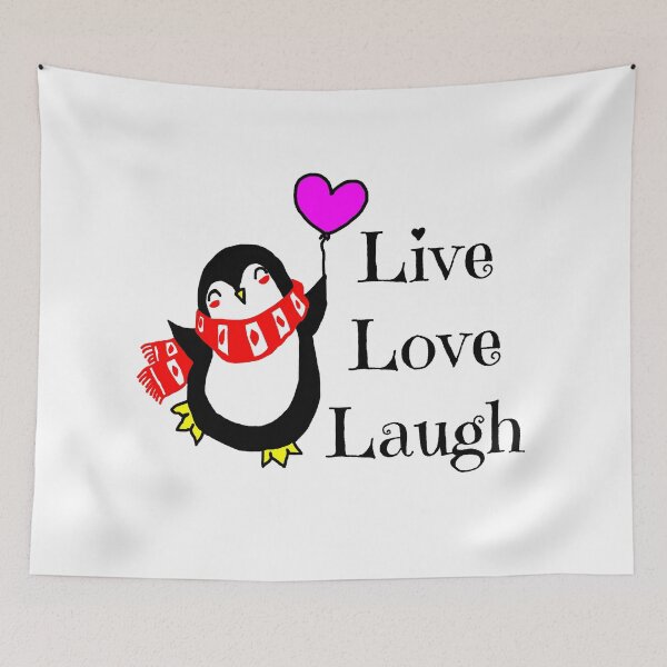 Item preview, Live, Love, Laugh Happy Penguin designed and sold by imphavok.