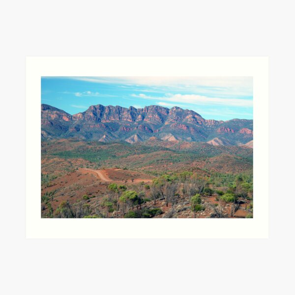 Bunyeroo Valley and Heysen Range , Flinders Ranges, South Australia Art Print