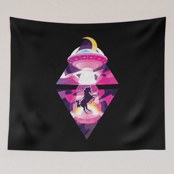 Item preview, Ufo Unicorn Einhorn T-Shirt designed and sold by alexngn.