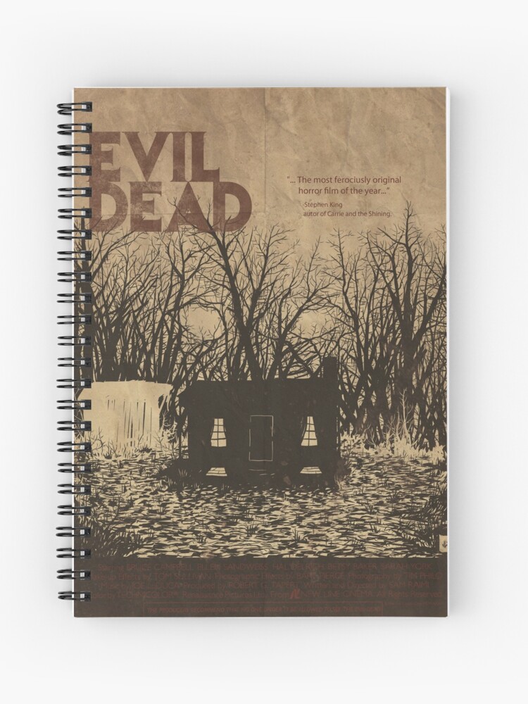 Evil Dead Alternative Poster Spiral Notebook By Atomicbrain