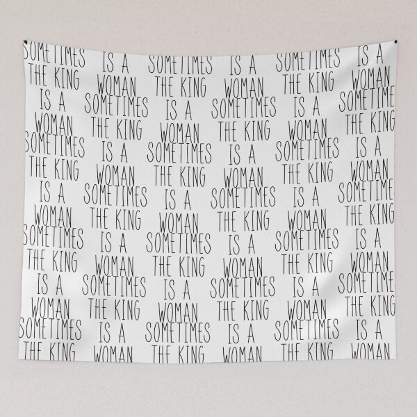 Item preview, The king can also be a woman design World Women's Day designed and sold by KleinJenny.