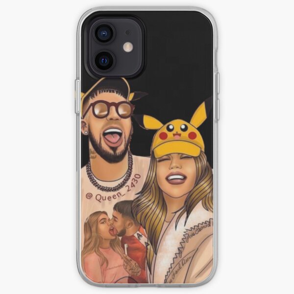 Anuel y Karol G Funda blanda para iPhone