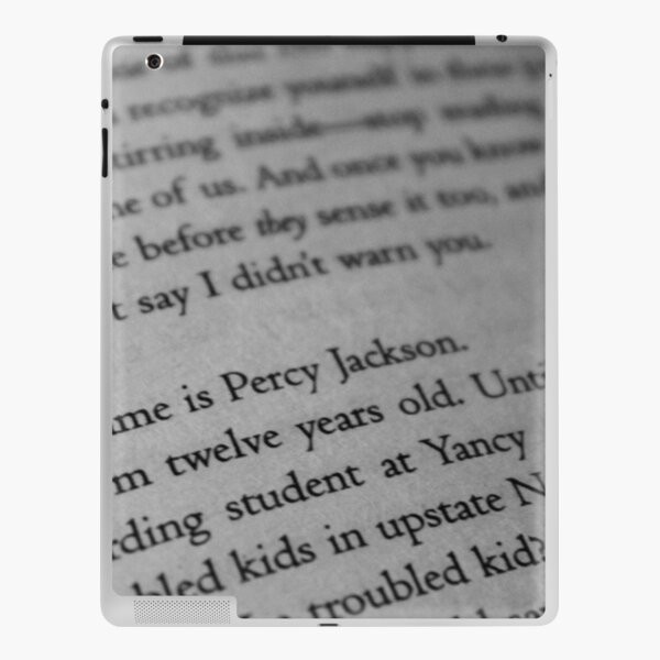 My name is Percy Jackson. iPad Skin