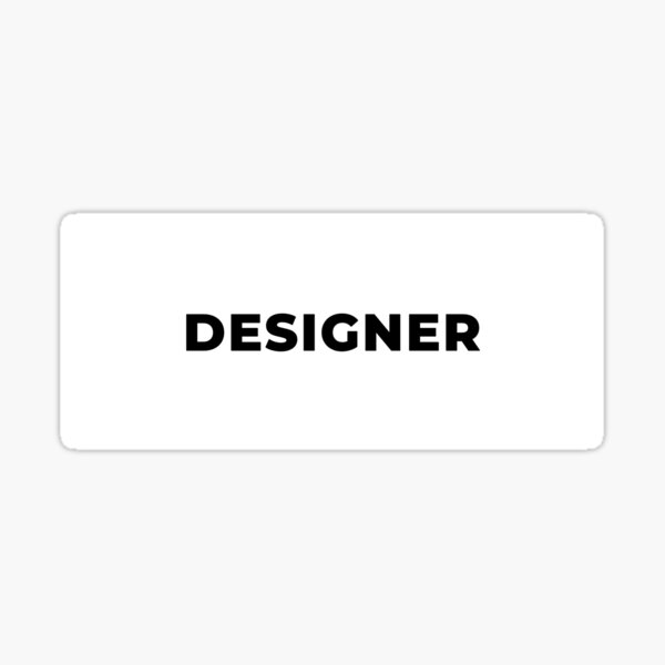 Designer (Inverted) Sticker