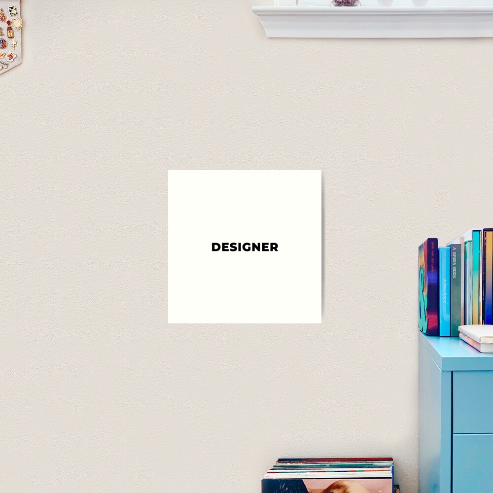 Designer (Inverted) Art Print
