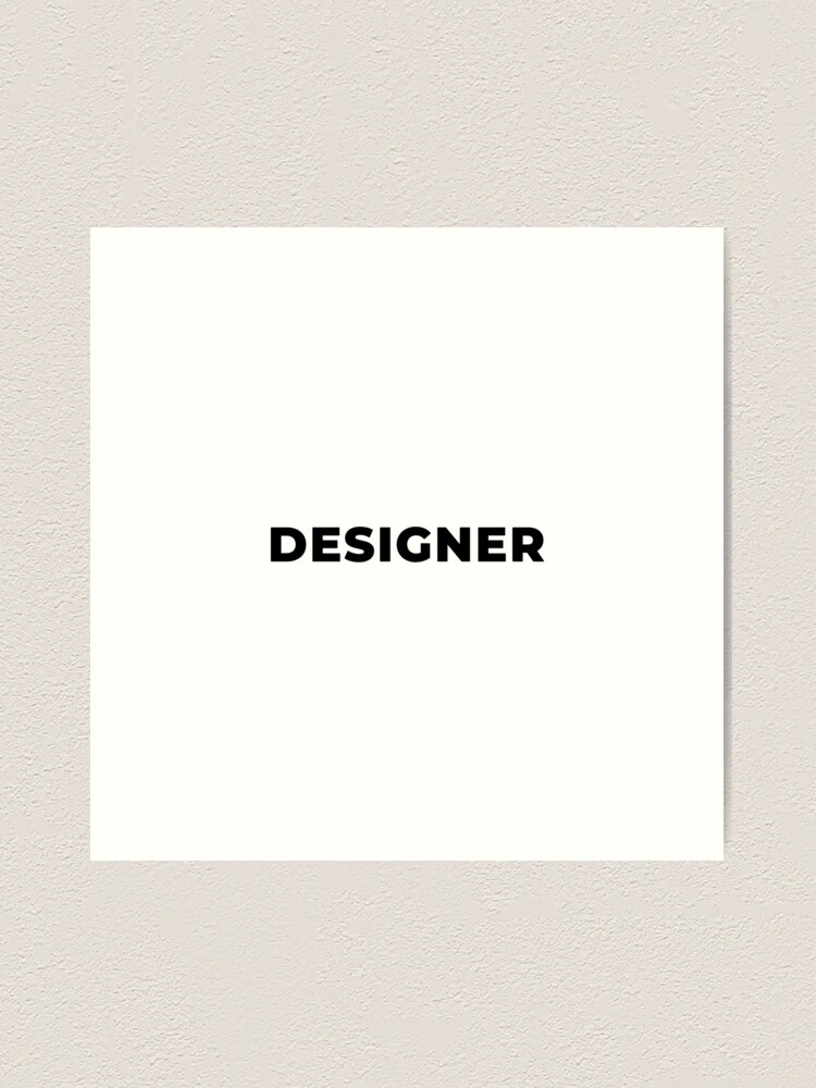 Alternate view of Designer (Inverted) Art Print