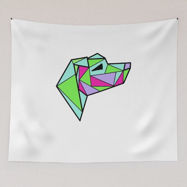Item preview, Geometric dog (colorful) designed and sold by suomi90rivendel.