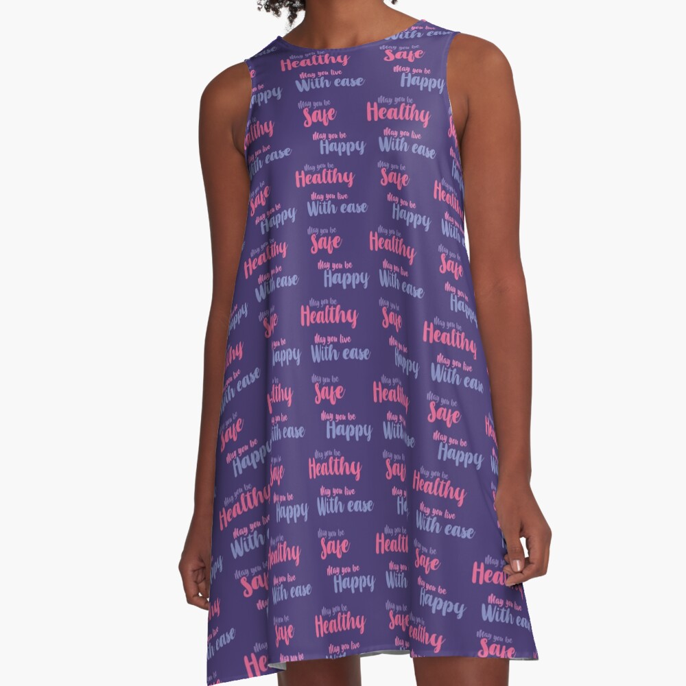 Loving Kindness Meditation A-Line Dress