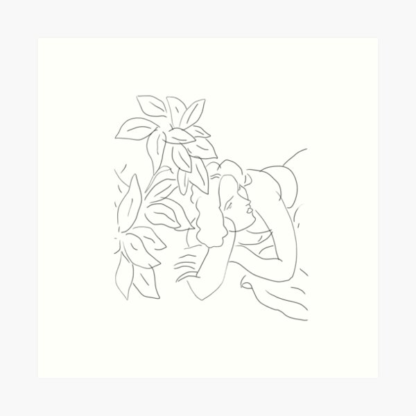 Matisse Line Art #5 Art Print