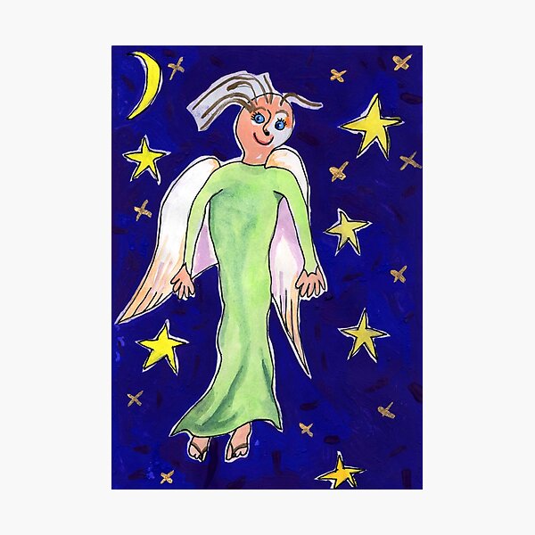 Angel Green Photographic Print