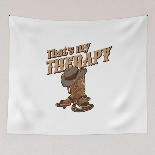 Item preview, Therapy boots lariat hat horse cowboy western gift designed and sold by Mic Designs.