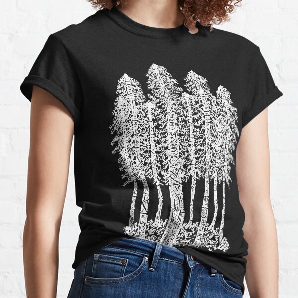 Coastal Redwoods Cathedral Ring Sketch - White Classic T-Shirt
