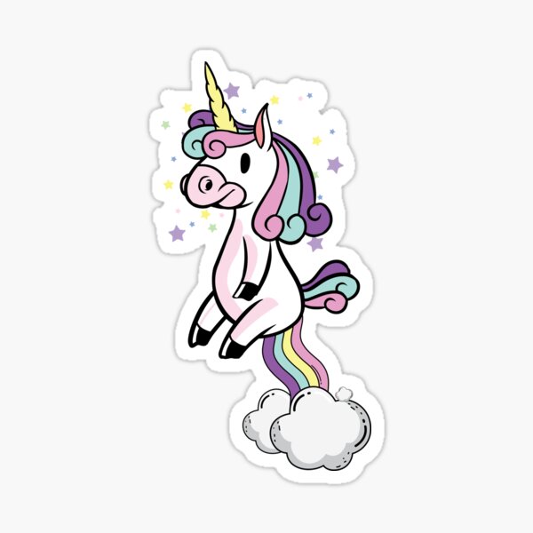 "Funny Unicorn" Sticker for Sale by TrendJunky Redbubble