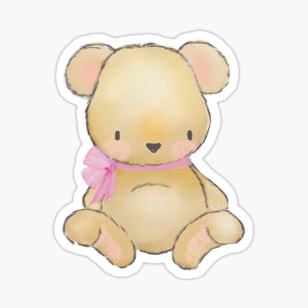 Cute little baby bear Sticker