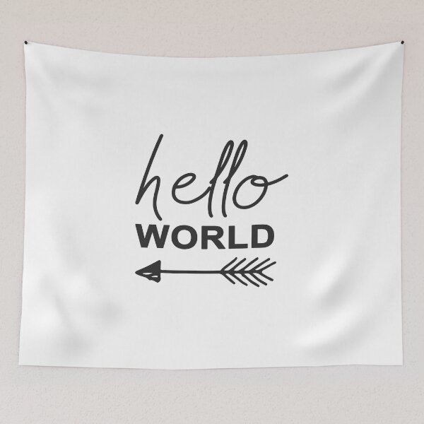 Item preview, hello world designed and sold by FunnyGrief.