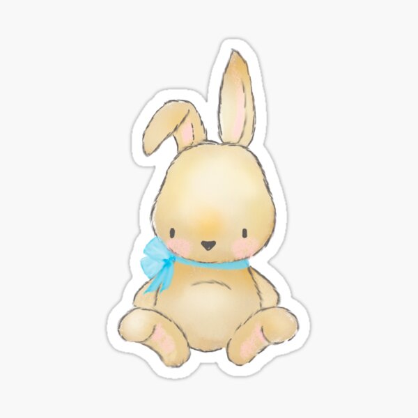 Cute little baby bunny Sticker