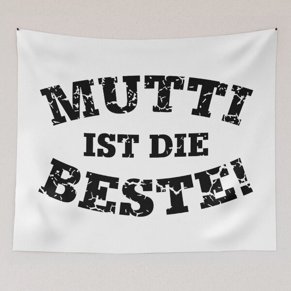 Artikelvorschau, Mutti Ist Die Beste! (Mama / Mami / Muttertag / Vintage / Black) entworfen und verkauft von MrFaulbaum.