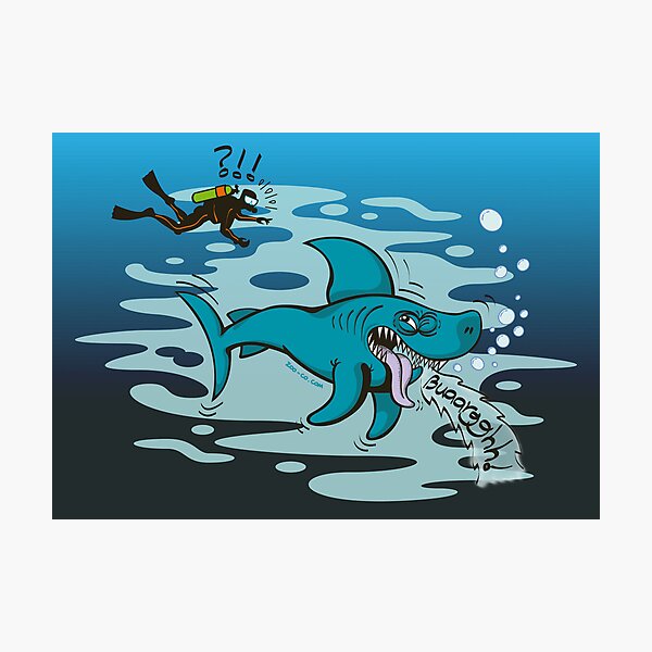 Disgusted Shark Photographic Print