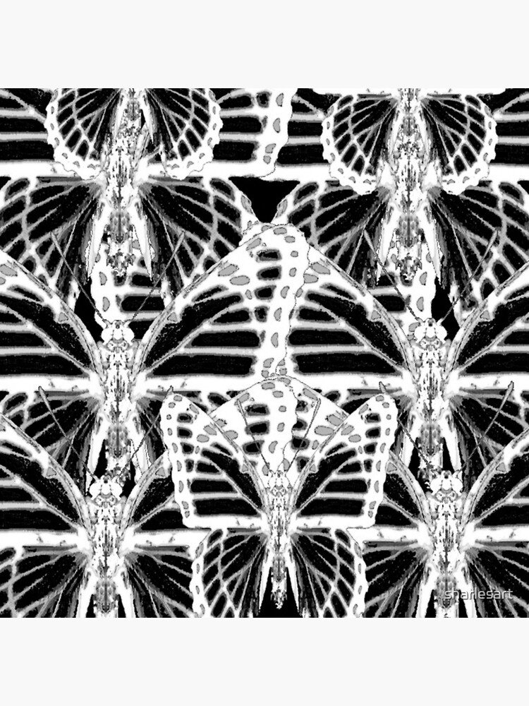 "BLACK & WHITE MONARCH BUTTERFLY XRAY ART" Poster for Sale by sharlesart Redbubble
