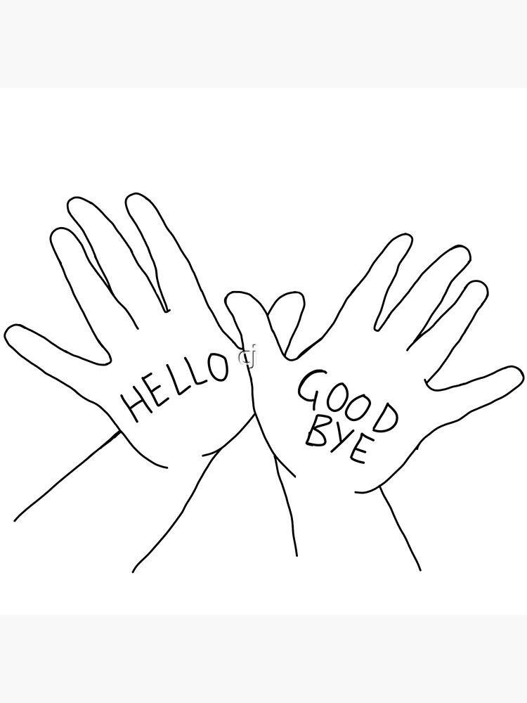 Klaus Hargreeves The Umbrella Academy Hello Goodbye Hands Greeting Card By Kayvandartel Redbubble