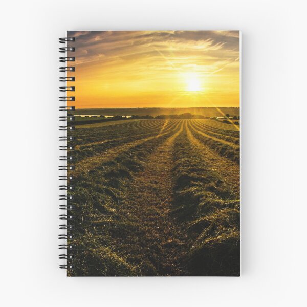 Item preview, Sunset over the farming field designed and sold by DafyddEm.