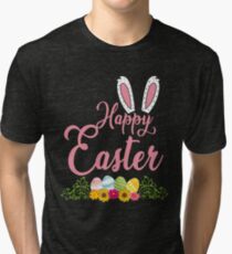 Frohe Ostern Osterhase Ostereier Vintage T-Shirt