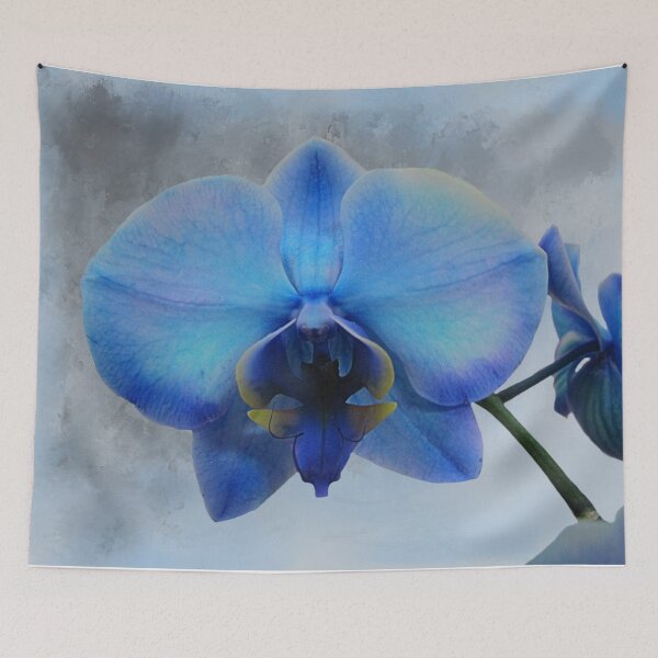 Item preview, Blue Orchid Flower Art Modern Cottage Chic Home Decor Art A461 designed and sold by byNicol.