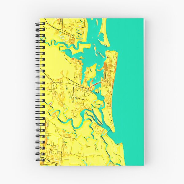 Item preview, Fernandina Beach and Amelia Island Color Map Graphic Digital Art designed and sold by tdjacks.