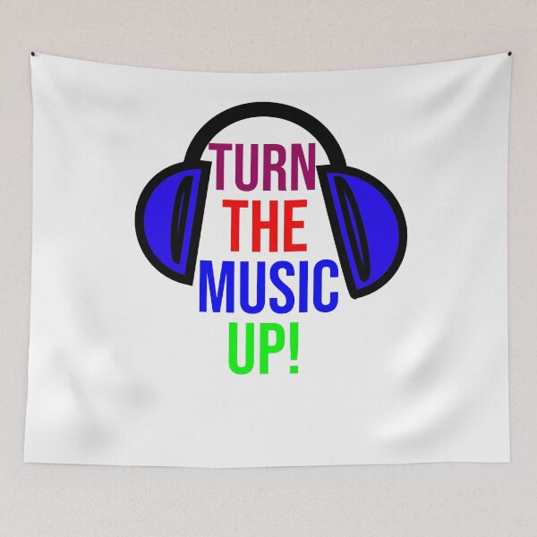 Item preview, Turn The Music Up! designed and sold by NixBob.