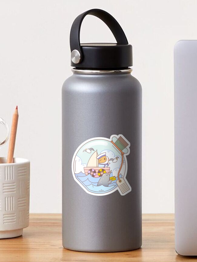 Thumbnail 1 of 3, Sticker, Bubu the Guinea pig, A jar of adventure designed and sold by Miri-Noristudio.